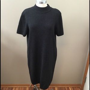 Talbots Gray Wool Sweater Dress